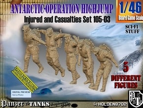 1/46 Antarctic Troops Set105-03 in Tan Fine Detail Plastic