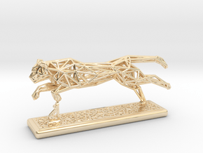 Cheetah in 14k Gold Plated Brass