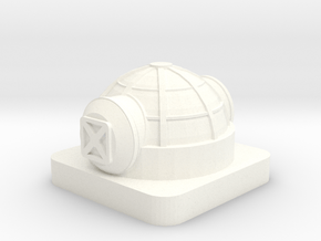 Mini Space Program, Base Habitat, 2 Hatches in White Processed Versatile Plastic