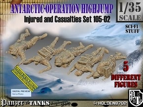 1/35 Antarctic Troops Set105-02 in Tan Fine Detail Plastic