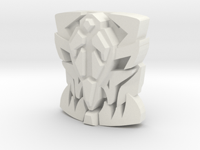 Onyx Prime "Beast Face" Matrix Plate in White Natural Versatile Plastic