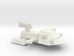 3788 Scale Kzinti Scout Drone War Destroyer (SDW) in White Natural Versatile Plastic