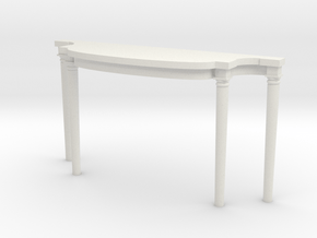 1:48 Louis XVI Console Side Table in White Natural Versatile Plastic
