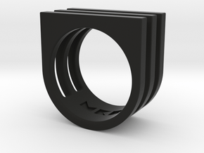Ring - Triniti in Black Premium Versatile Plastic: 6 / 51.5