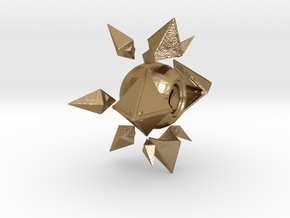 Sagiras Ghost Shell in Polished Gold Steel