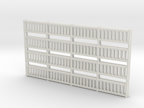 'N Scale' - Railing in White Natural Versatile Plastic