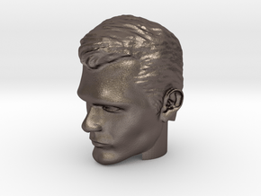 Superman Head | Henry Cavill in Polished Bronzed-Silver Steel