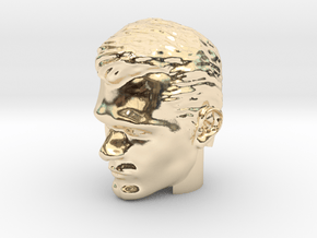 Superman Head | Henry Cavill in 14k Gold Plated Brass