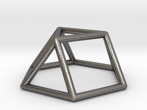 0725 J03 Triangular Cupola E (a=1cm) #1 in Polished Nickel Steel