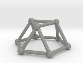 0726 J03 Triangular Cupola V&E (a=1cm) #2 in Gray PA12