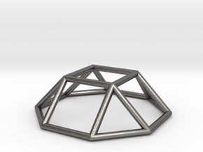 0728 J04 Square Cupola E (a=1cm) #1 in Polished Nickel Steel