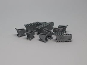 N Scale Grocery Carts in Smooth Fine Detail Plastic