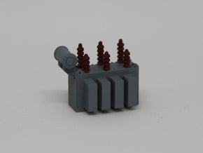 N Small Power Transformer in Smooth Fine Detail Plastic