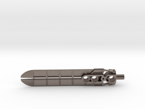 32552 | Weapon Double Edged Sword for Technic in Polished Bronzed-Silver Steel