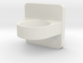 Square Signet Ring - Ring Band in White Natural Versatile Plastic: 4.5 / 47.75