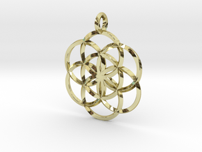 Seed Of Life in 18k Gold Plated Brass