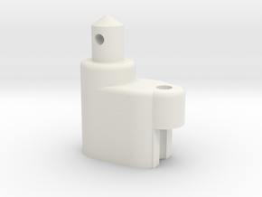 ZC-118 Individual Battery Post & Antenna in White Natural Versatile Plastic