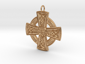 Celtic Cross with center knotwork in Natural Bronze