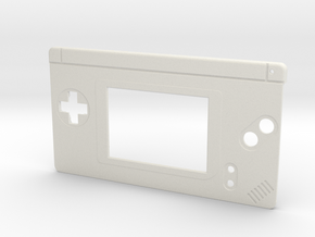 Gameboy Macro Faceplate (for DS Lite) - 2 Buttons in White Premium Versatile Plastic
