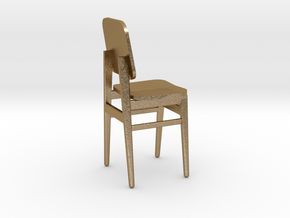 Miniature Chair in Polished Gold Steel