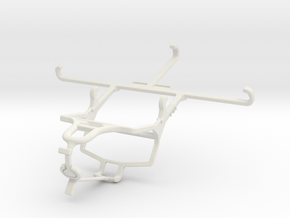 Controller mount for PS4 & Oppo R17 - Front in White Natural Versatile Plastic