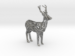 Deer in Natural Silver