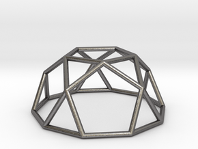 0734 J06 Pentagonal Rotunda E (a=1cm) #1 in Polished Nickel Steel