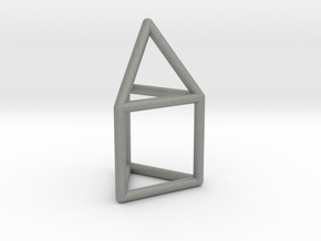 0737 J07 Elongated Triangular Pyramid E (a=1cm) #1 in Gray PA12