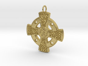 Celtic Cross No.3 - steel or bronze in Natural Brass