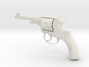 Nagant revolver 1:3 scale in White Natural Versatile Plastic