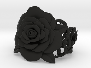 Rose Bracelet in Black Premium Versatile Plastic