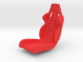 Seat (1/32) (1/48) in Red Processed Versatile Plastic: 1:32