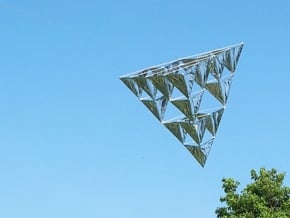 Tetrahedral Kite Kit 16-Cell in White Natural Versatile Plastic
