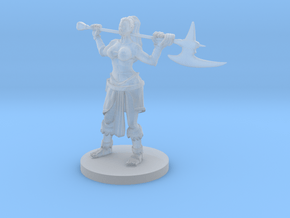 Half Orc Female Barbarian in Smooth Fine Detail Plastic