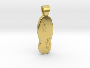 Hiking [pendant] in Polished Brass