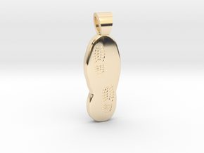 Hiking [pendant] in 14k Gold Plated Brass