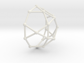 0735 J06 Pentagonal Rotunda V&E (a=1cm) #2 in White Natural Versatile Plastic