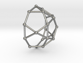 0735 J06 Pentagonal Rotunda V&E (a=1cm) #2 in Natural Silver