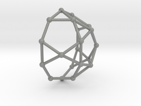 0735 J06 Pentagonal Rotunda V&E (a=1cm) #2 in Gray PA12