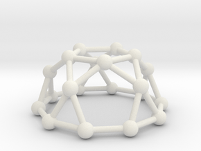 0736 J06 Pentagonal Rotunda V&E (a=1cm) #3 in White Natural Versatile Plastic