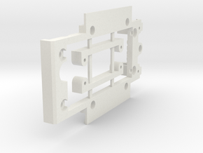 Chassis for George Turner Austin A35 (with arches) in White Natural Versatile Plastic