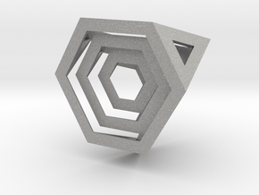 Encompassing Tetrahedron - Pendant in Aluminum