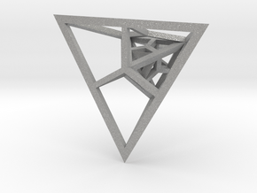Fractal Pyramid - Pendant in Aluminum