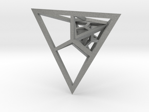 Fractal Pyramid - Pendant in Gray PA12