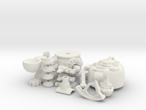 Chicken Tank: A Diesel-Punk Mech in White Natural Versatile Plastic