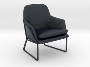 Miniature Frame Armchair - Made in Black PA12: 1:12