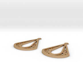 Calyson earrings in Natural Bronze: Small