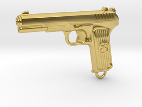 DETAILED TOKAREV TT33 in Polished Brass