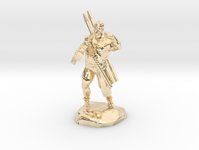 Half-orc pirate with Hammer and Net in 14K Yellow Gold
