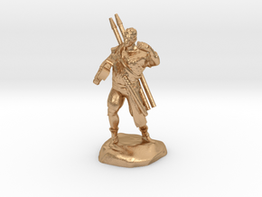 Half-orc pirate with Hammer and Net in Natural Bronze